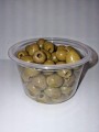 Drylowane zielone oliwki w zalewie 250g.