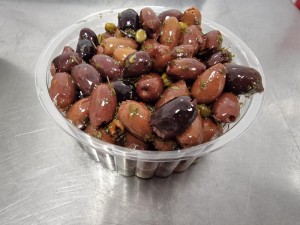 Czarne drylowane oliwki i kapary w zalewie 250 g