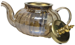 Szklany Czajniczek z zaparzaczem 600ml.