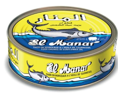 Tuńczyk Kawałki w oleju słonecznikowym 140g El Manar 