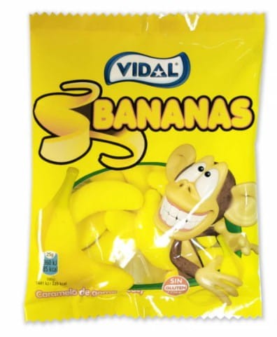 Żelki bananowe 90 g Vidal