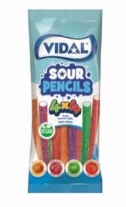 Żelki kwaśne owocowe 90g Vidal