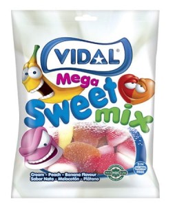 Żelki słodki Mix 90g Vidal