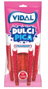 Żelki Truskawkowe słomki 90 g Vidal