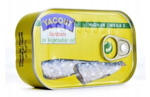 Sardynki w oleju łagodne 125g YACOUT