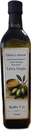 Oliwa z oliwek extra virgin 750ml. z Tunezji