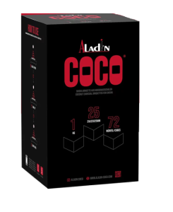 Węgiel Kokosowy do Shishy ALADIN COCO 25mm - 1kg