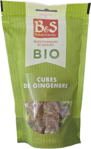 BIO kostki Imbiru z cukrem B&S 110g
