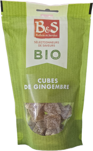 BIO kostki Imbiru z cukrem B&S 110g