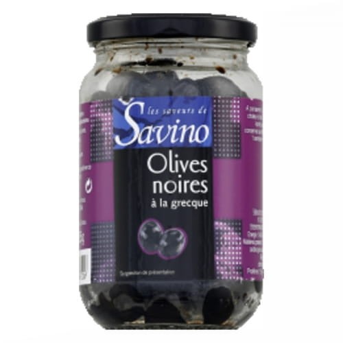 Oliwki czarne 370 gr Savino