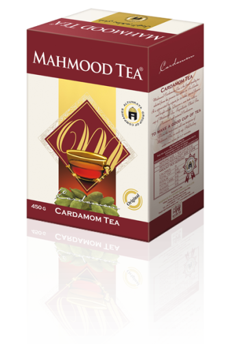 Herbata Cejlońska Czarna z Kardamonem Sypana Pudełko MAHMOOD 450g
