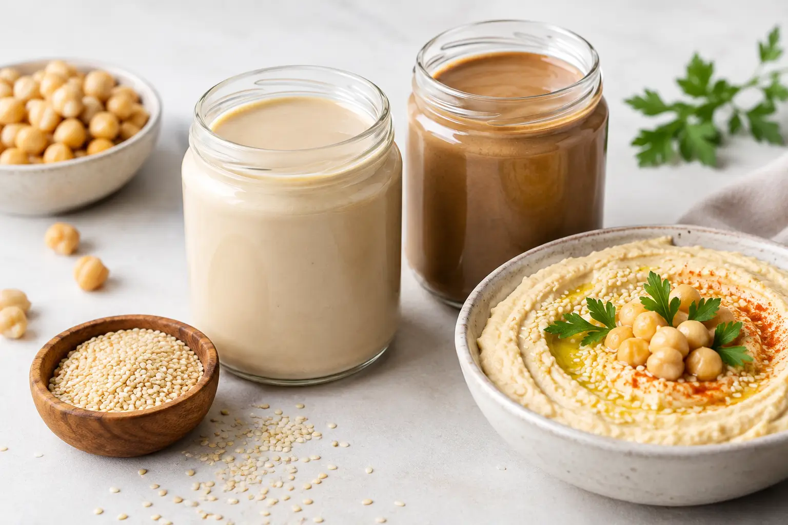 Tahini jasne czy ciemne? Wybierz do hummusu